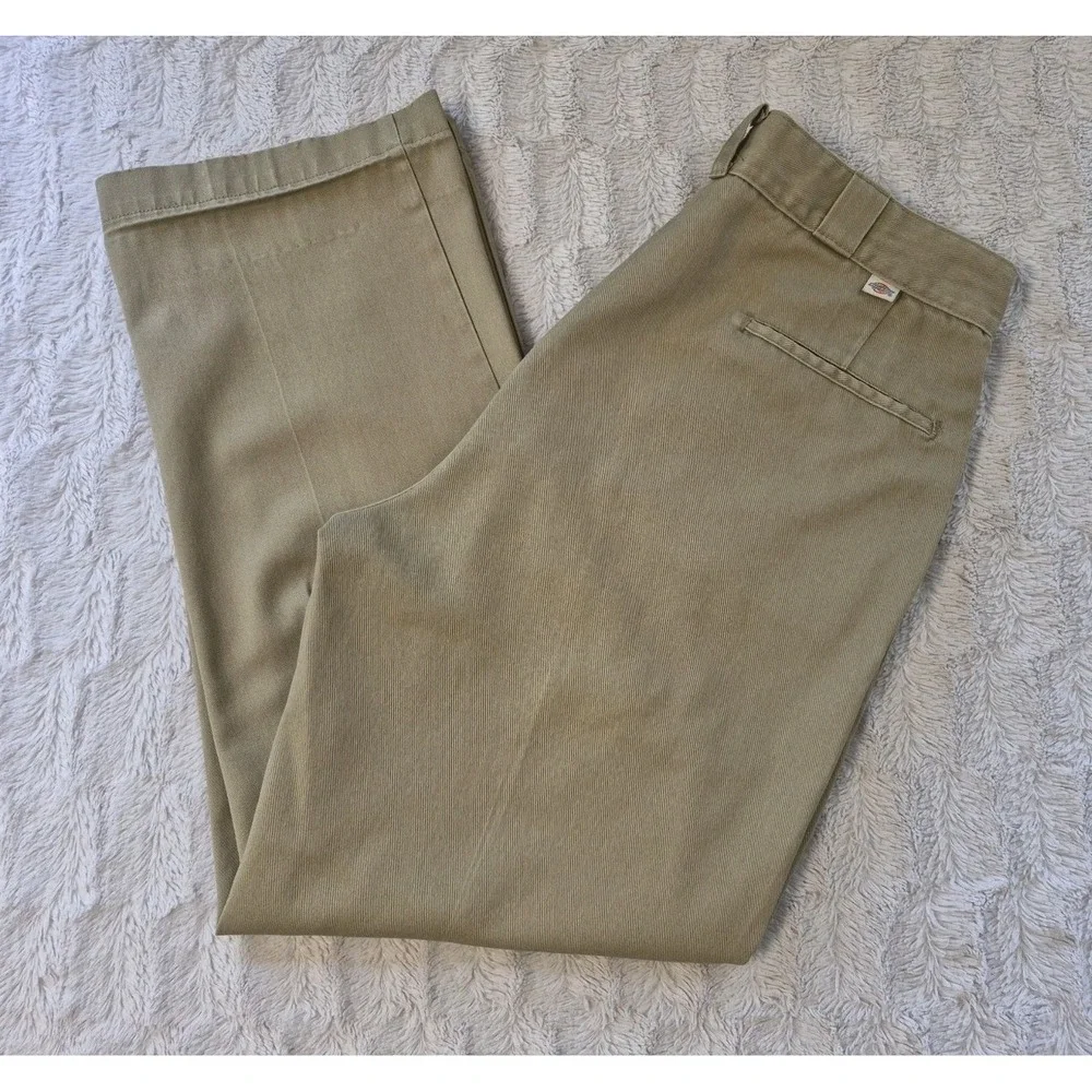 Vintage Dickies Pants 90s Tab Men's 36x30 Work 874 Original Fit Khaki Chinos
